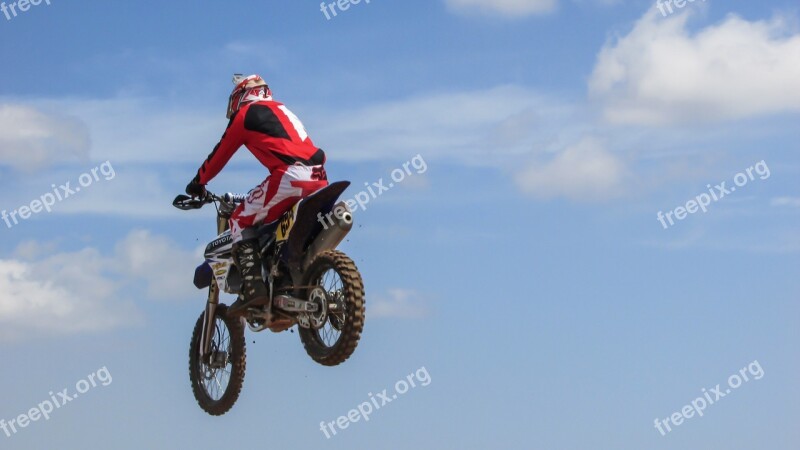 Motocross Sport Extreme Competition Action