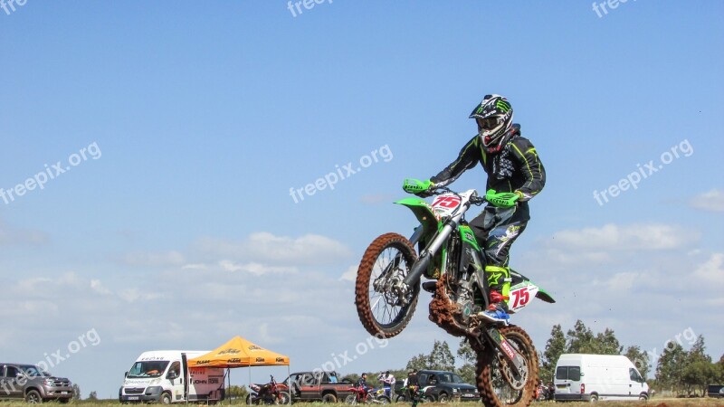 Motocross Sport Extreme Competition Action