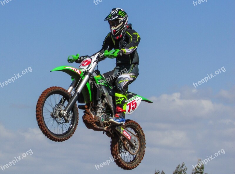 Motocross Sport Extreme Competition Action