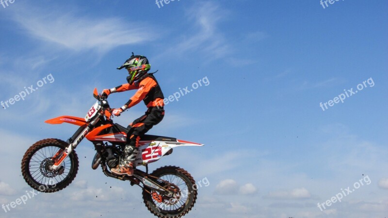 Motocross Sport Extreme Competition Action