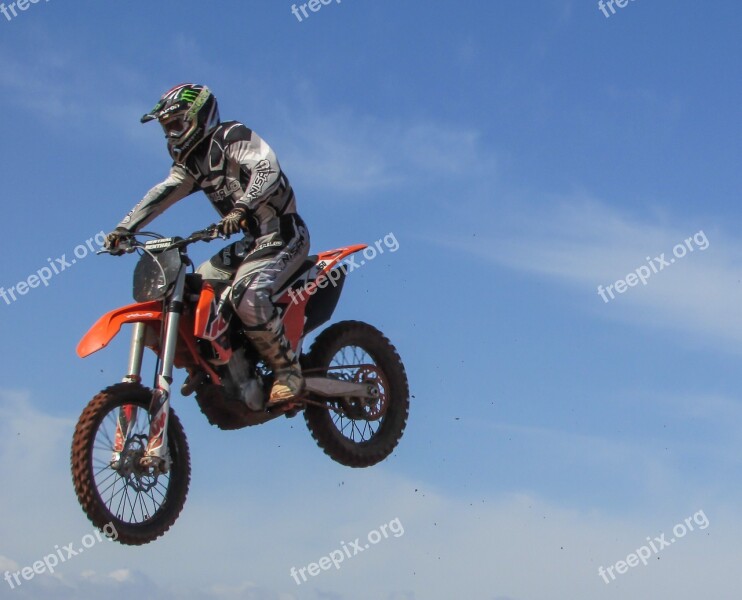 Motocross Sport Extreme Competition Action