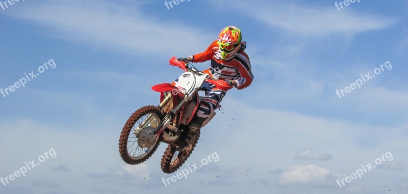 Motocross Sport Extreme Competition Action