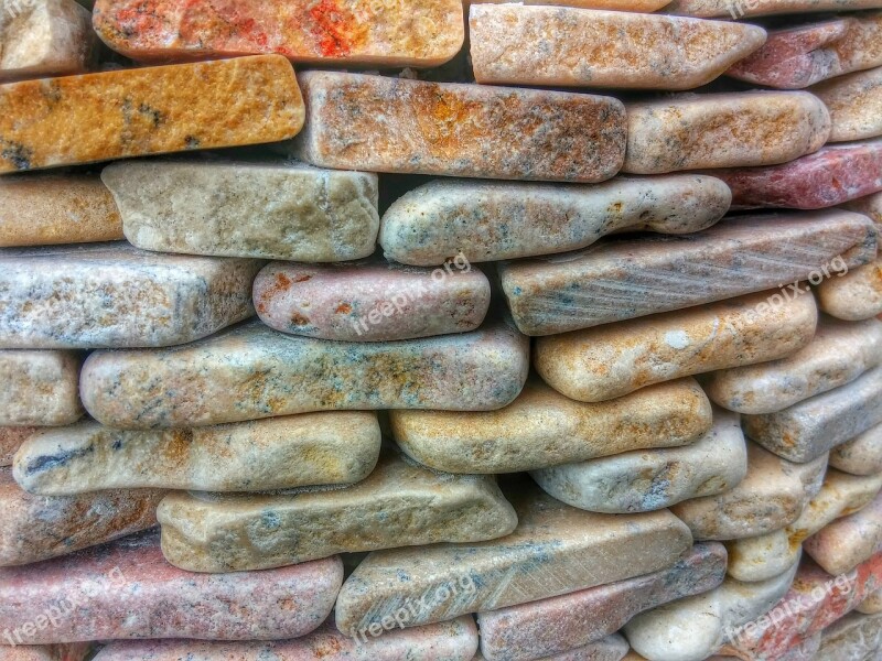 Stone Stone Wall Rustic Italy Pebbles