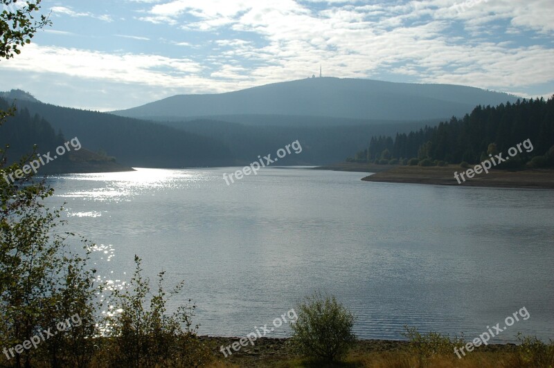 Ecker Dam Bad Harzburg Resin Autumn Forest