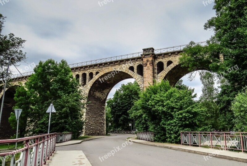 Viaduct Stadtilm Thuringia Germany Railway Bridge Bridge