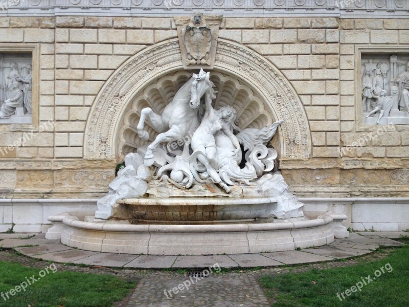 Fountain Park Bologna Italy Sculpture