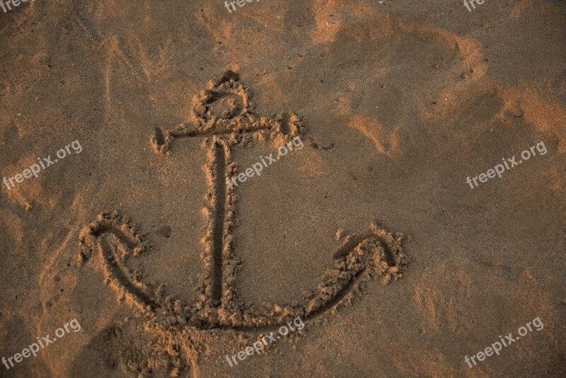 Footprints Game Anchor Beach Sand