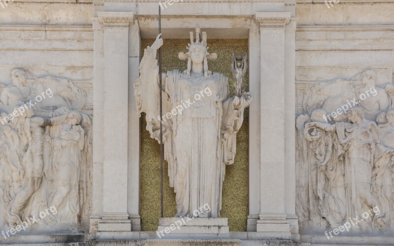 Rome Monument To Vittorio Emanuele Ii The Altar Of The Fatherland Italy Free Photos