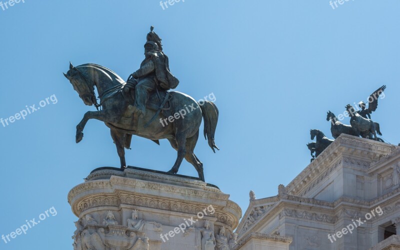 Rome Monument To Vittorio Emanuele Ii The Altar Of The Fatherland Victor Emmanuel 2 Italy