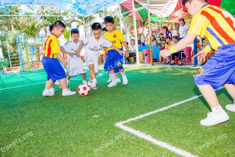 Young Children Male Sport Soccer