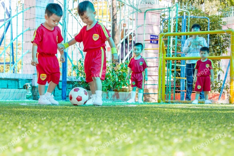 Young Children Male Sport Soccer