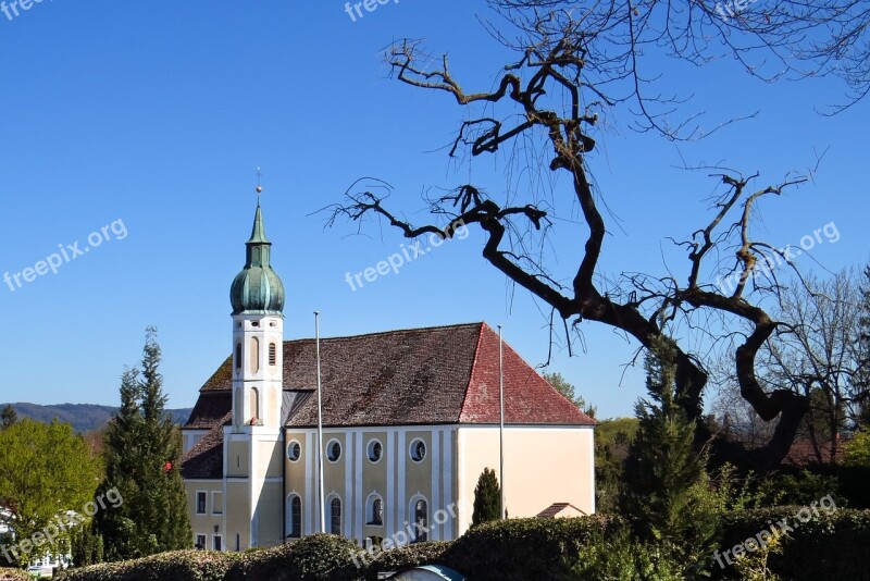 Church Dießen Ammersee Tree Old