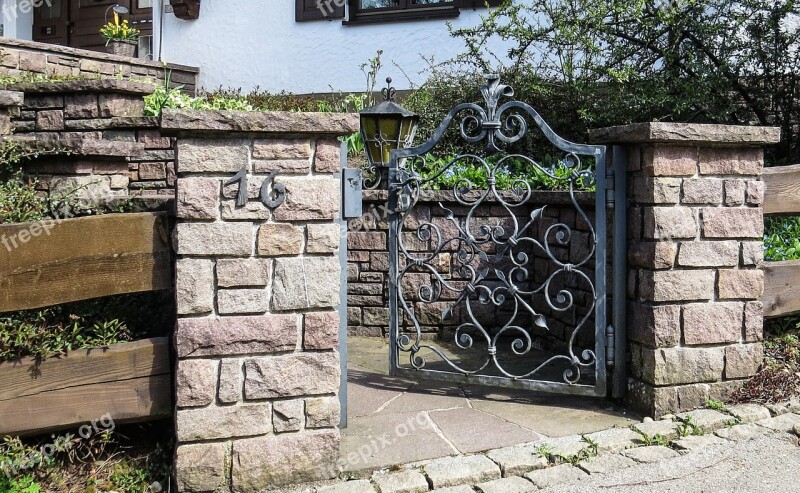 Goal Garden Gate Door Wrought Iron Antique