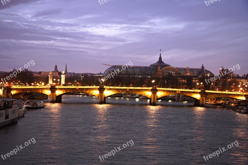 Paris Alexandra Bridge Bridge Palace Yellow