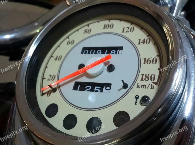 Motorbike Tachometer Speed Mileage Dial