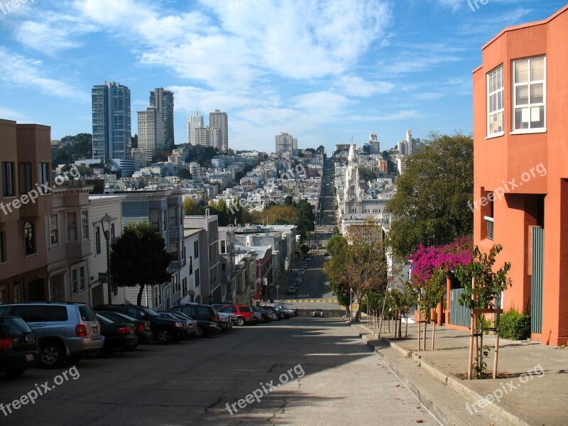 San Francisco California Street City Landmark