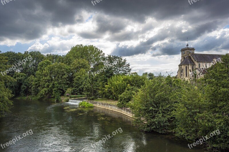 The Nivernais Canal Church Mailly Free Photos