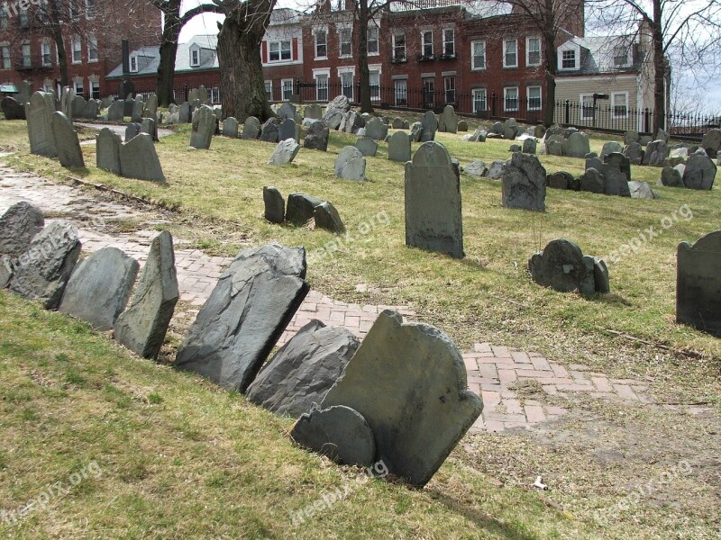 Tombstone Boston Copp's Hill Burying Ground Free Photos