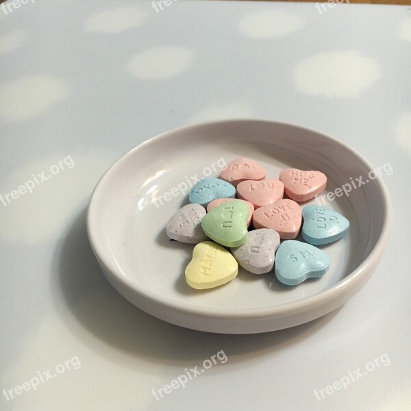 Candy Candy Hearts Valentine Valentines Day Free Photos