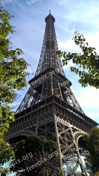 Tower Paris City Monument Iron