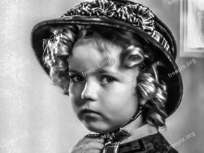 Shirley Temple Female Portrait Singer Dancer