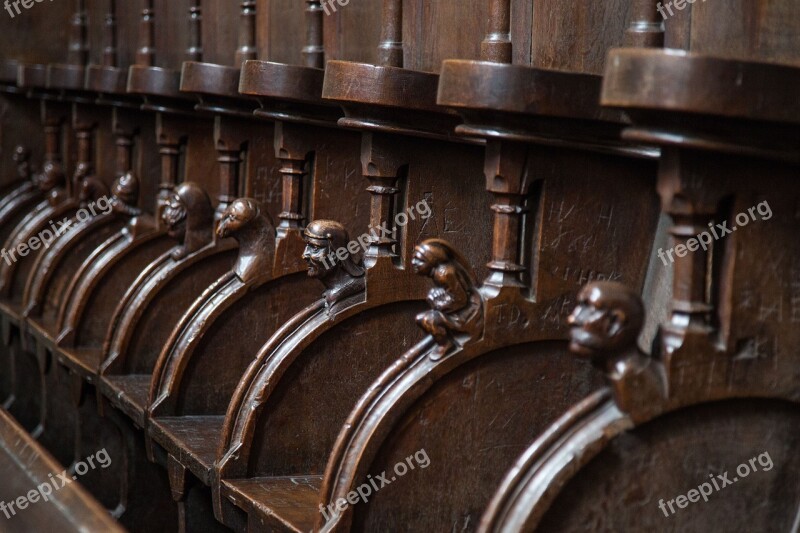 Choir Stalls Religion Christianity Church Esslingen