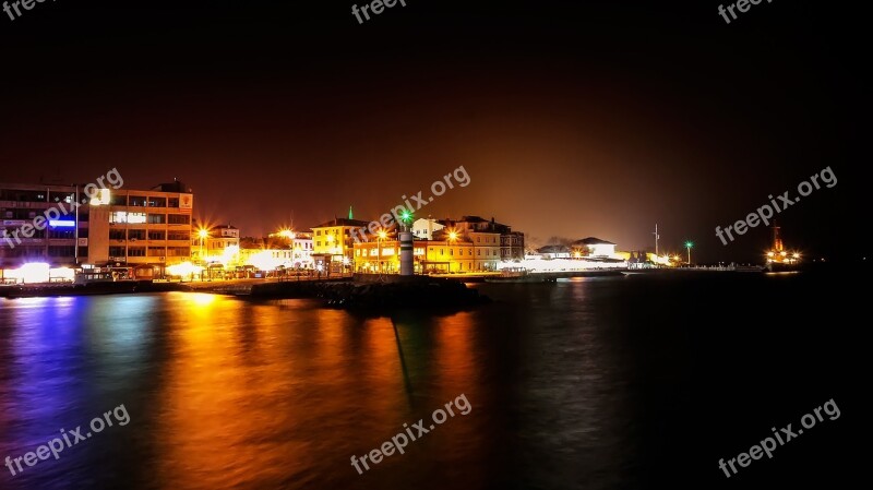 Canakkale Turkey See Night Long Exposure