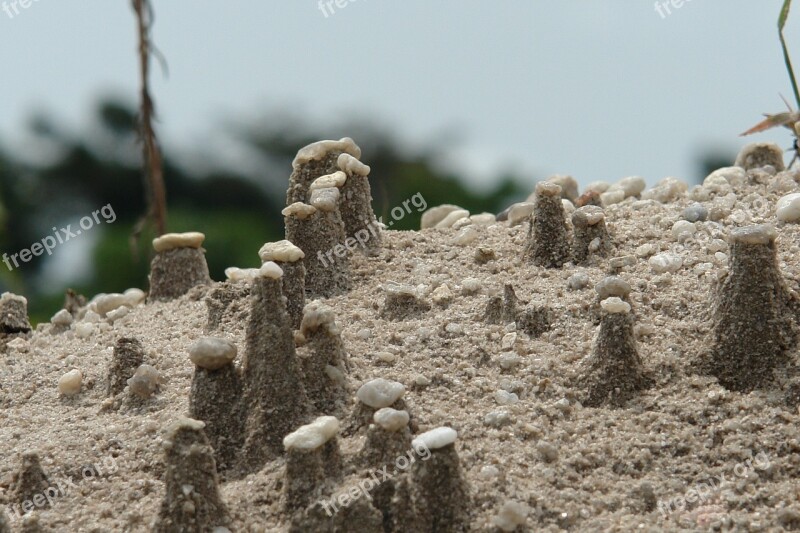 Stone Mound Gravel Sand Quartz