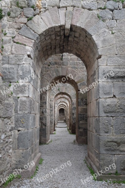 Arches Pergamon Acropolis Heritage Free Photos