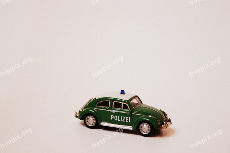 Police Police Car Retro Miniature Mini