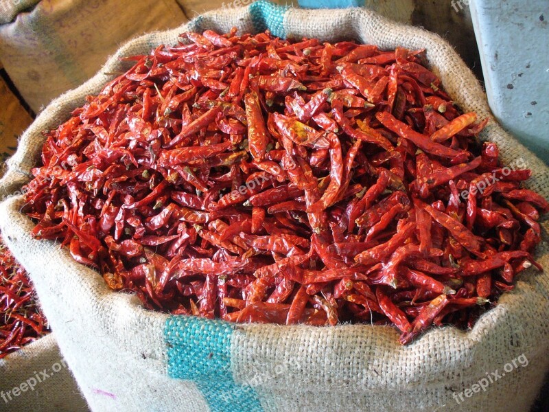 Chili Mumbai Market Food Red