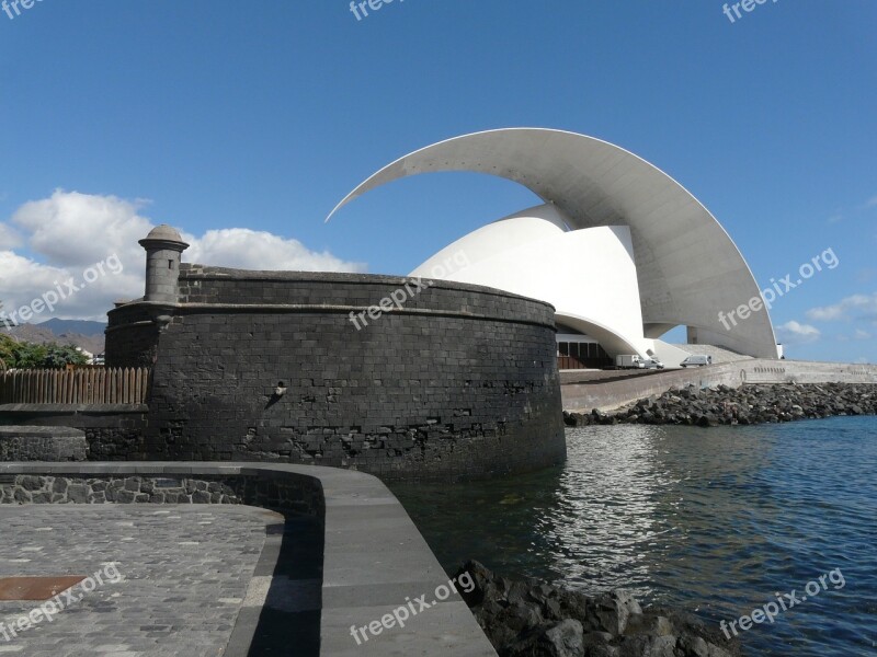 Architecture Castle Port Sea Tenerife