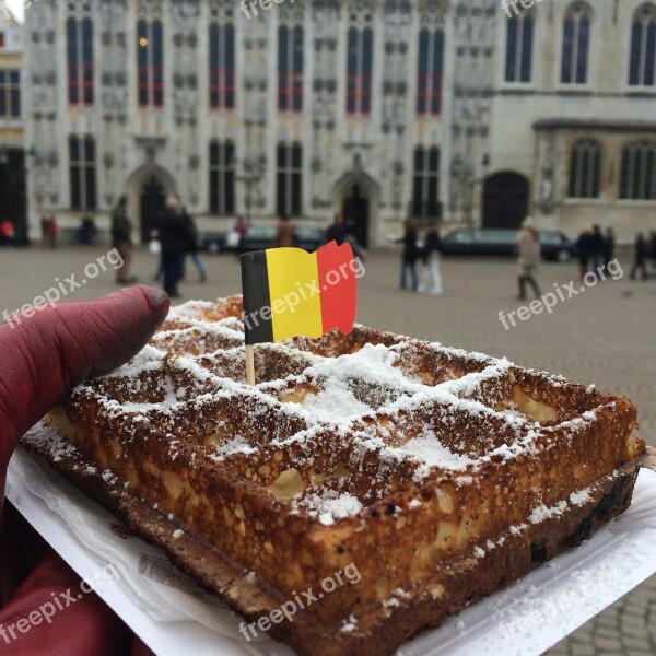 Belgium Waffle Flag Free Photos