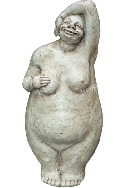 Decoration Woman Naked Sculpture Stone Figure