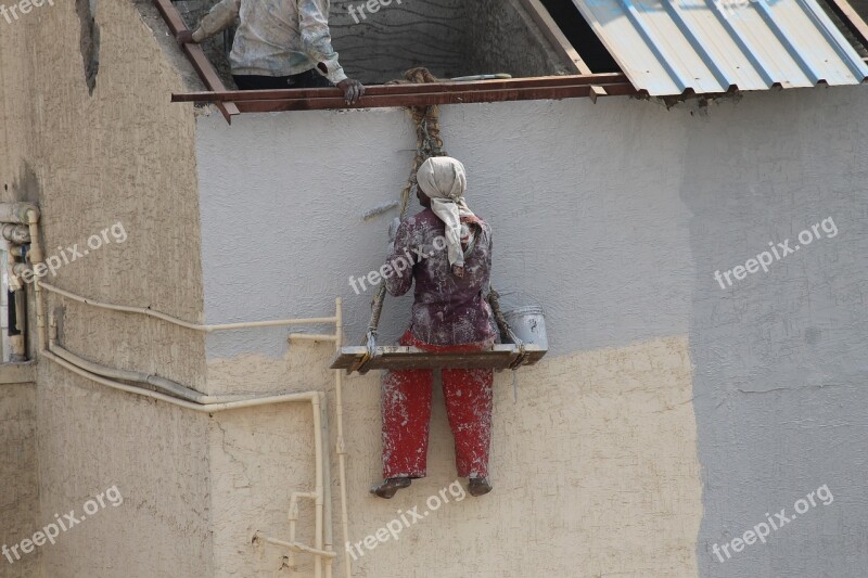 Work Dangerous Hanging Workers Industry