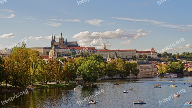 Czech Republic Prague Moldova Architecture Prague Castle