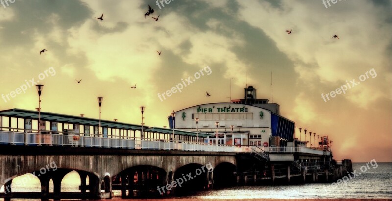 Bournemouth Pier Sea Dorset Sky