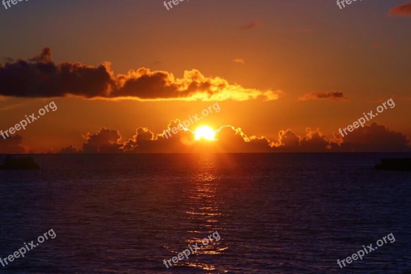 Okinawa Ishigaki Island Sea Sun Cloud