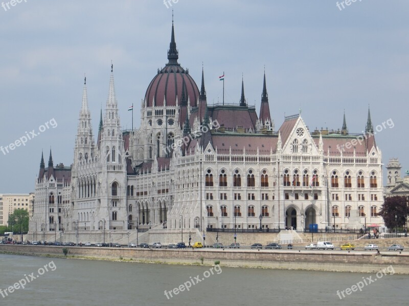 Budapest Houses Of Parliament Hungary Architecture Building