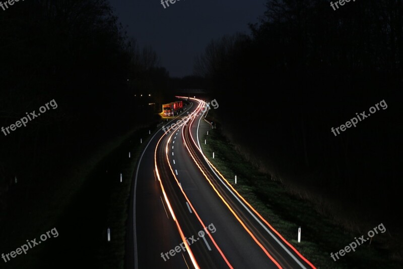 Car Street Expressway Federal Street Car At Night Night Driver