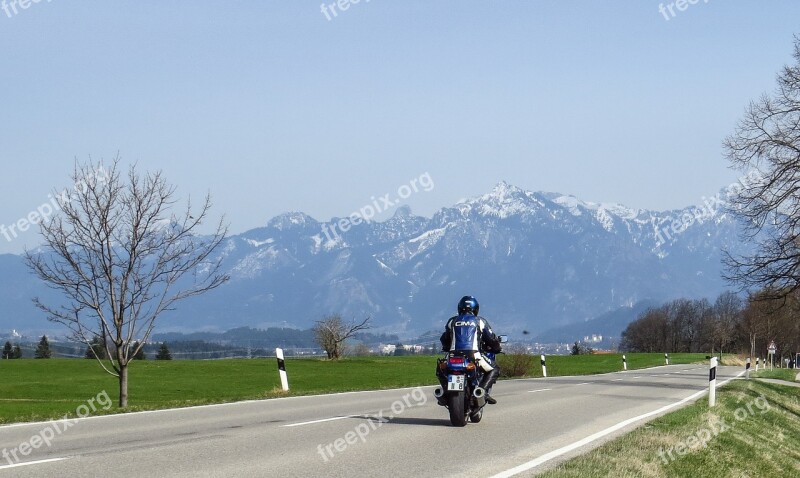 Motorcycling Motorcycle Bike Alpine Road