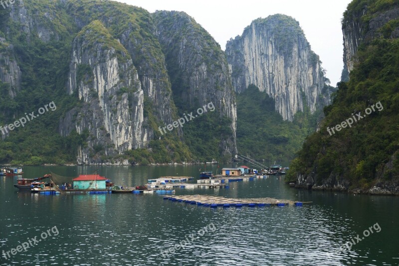 Vietnam Halong World Natural Heritage Ship Sea