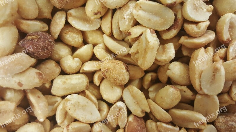 Peanuts Food Nutty Salted Peanuts Shelled Peanuts