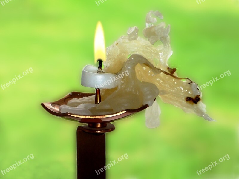 Candle Flame Candlelight Burn Wax Candle