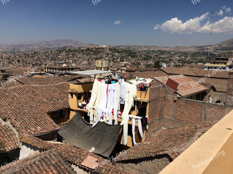 Ayacucho Roof Laundry City Free Photos