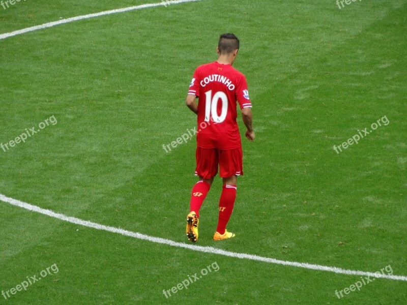 Soccer Soccer Player Philippe Coutinho Sport Stadium