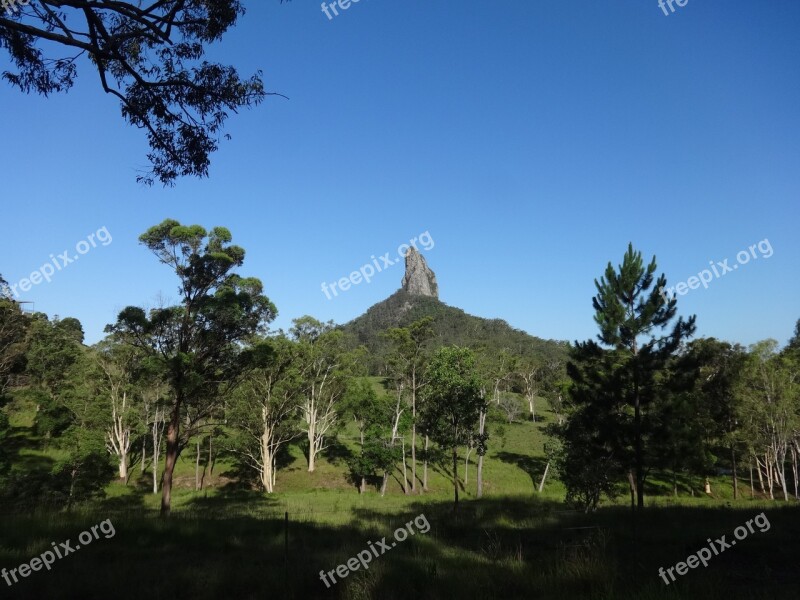 Glasshouse Mountains Queensland Qld Australia Mountain