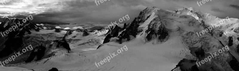 Alps Panoramic Mountain Landscape Free Photos