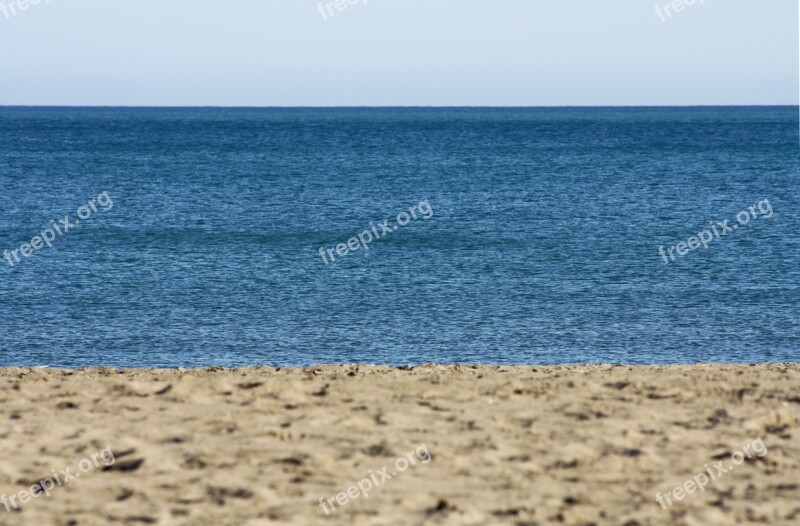 Beach Horizon Deserted Praia Mansa Costa