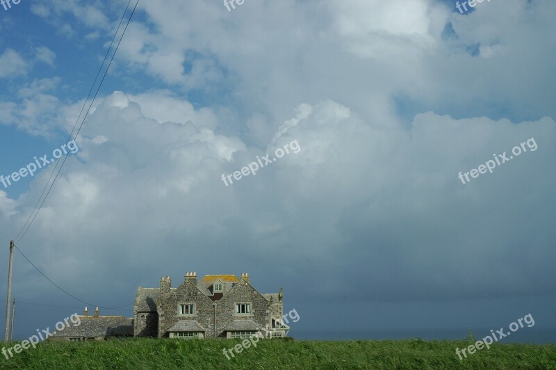 Cornwall England Sky Coast House